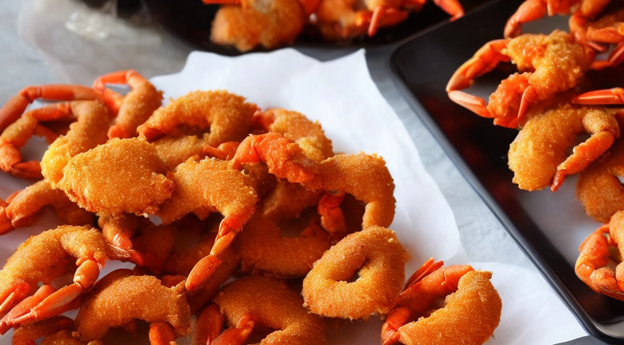 french fried jimmy crabs