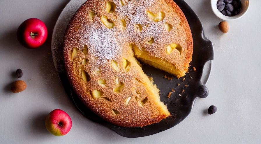 fresh apple easter cake