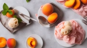 fresh peach ice cream