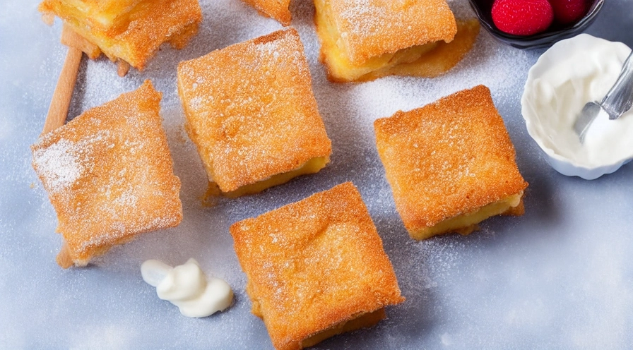 fried custard squares