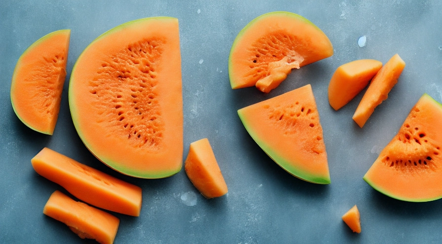 frosted party cantaloupe