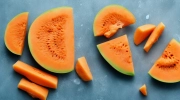frosted party cantaloupe