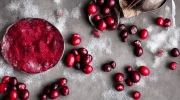 frosty mold of cranberries