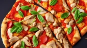 ginger chicken pizza