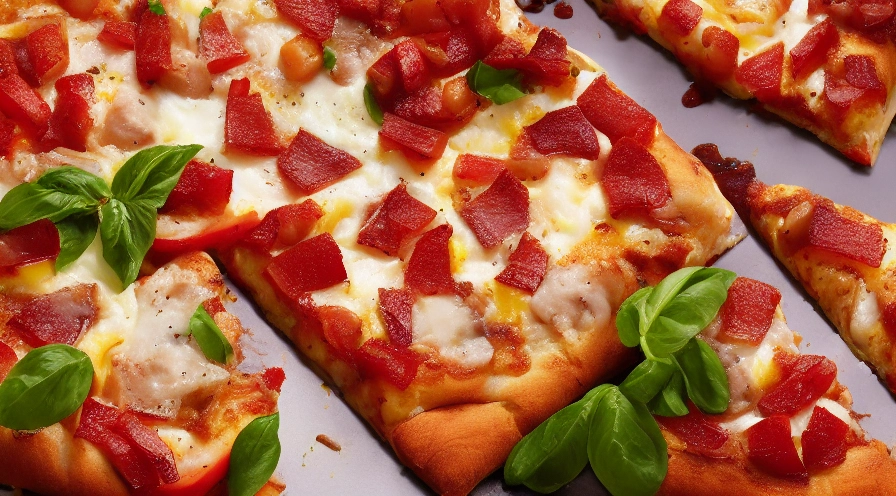 hawaiian brunch pizza