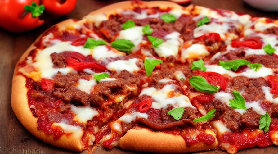 impossible hamburger pizza