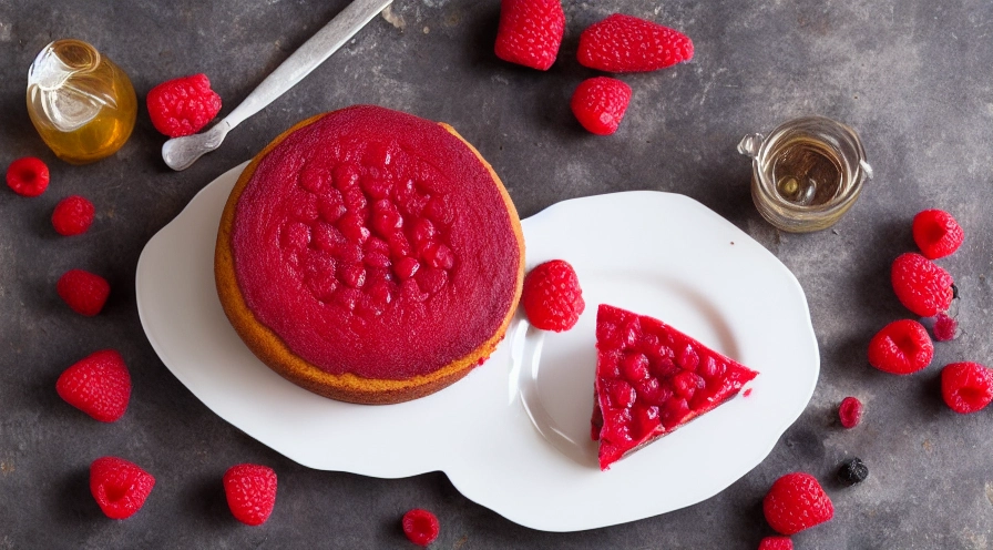 impossible raspberry cake