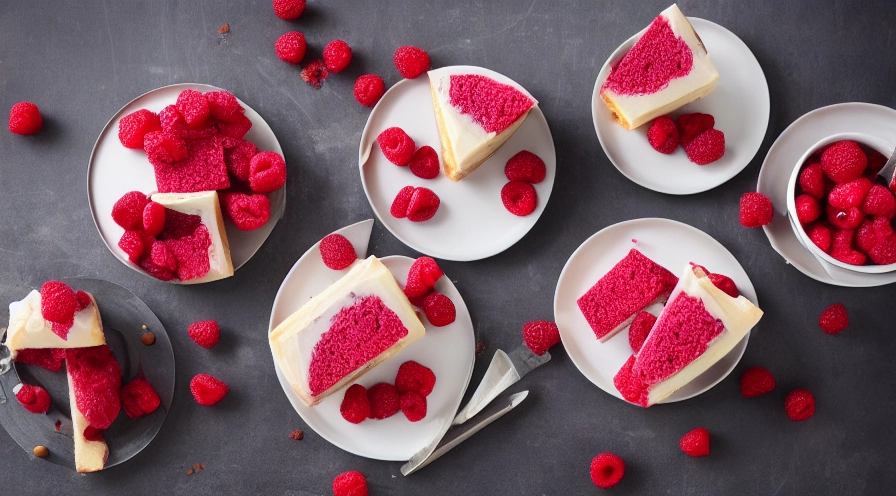 impossible raspberry cakes