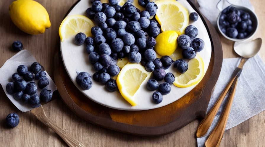 lemon blueberry cream