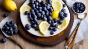 lemon blueberry cream