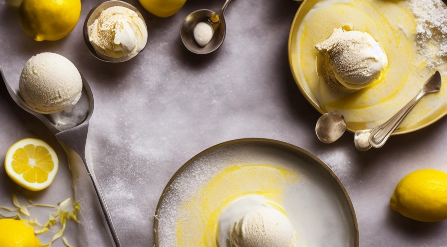 lemon buttermilk ice cream