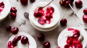 little cherry cheesecakes