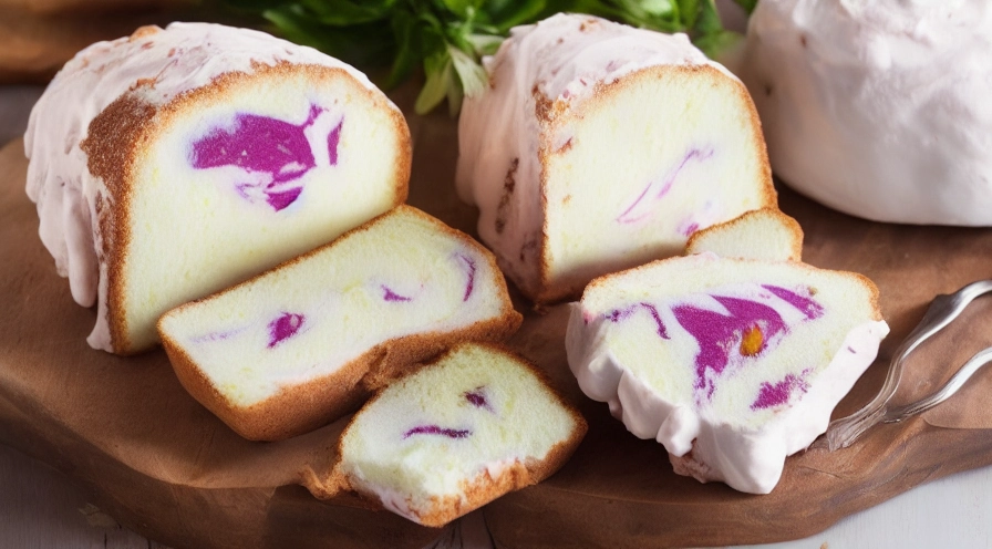 marbled angel cake