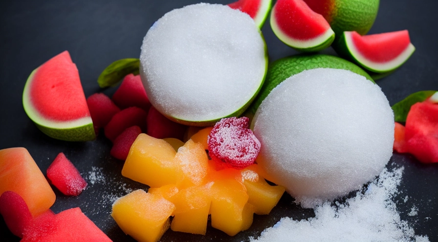 melon snow cones