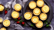 mini cream cheese flans