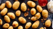 miniature potato knishes
