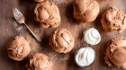 mocha ice cream puffs