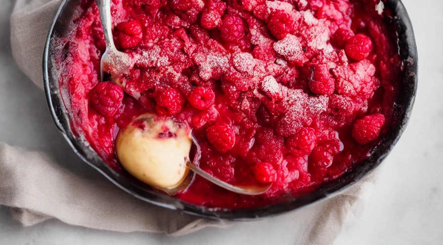 old fashioned raspberry cobbler