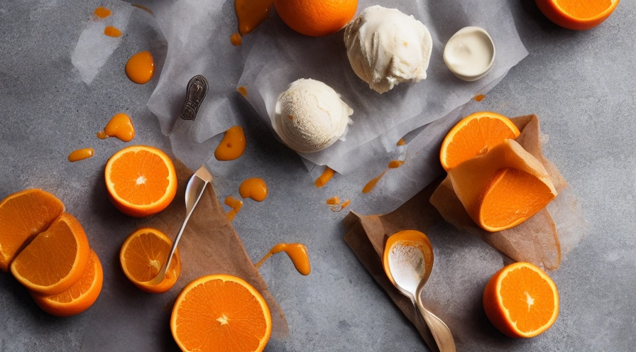 orange ice cream