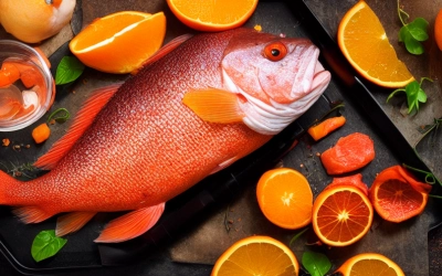 orange kissed snapper