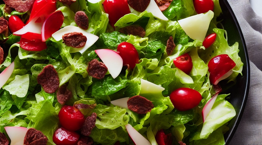 overnight layered green salad