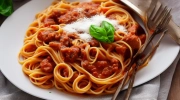 pasta with pork sauce
