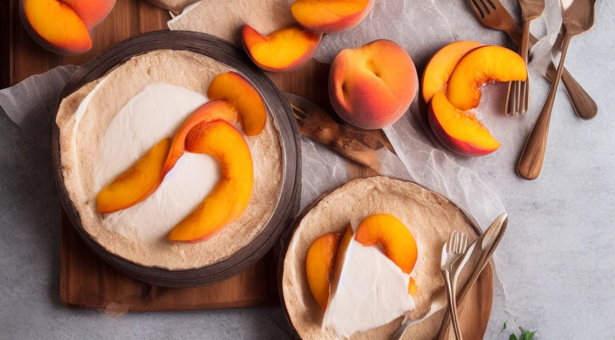 peach dessert