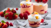 peach melba trifle