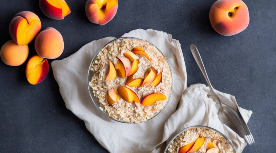 peach oatmeal trifle