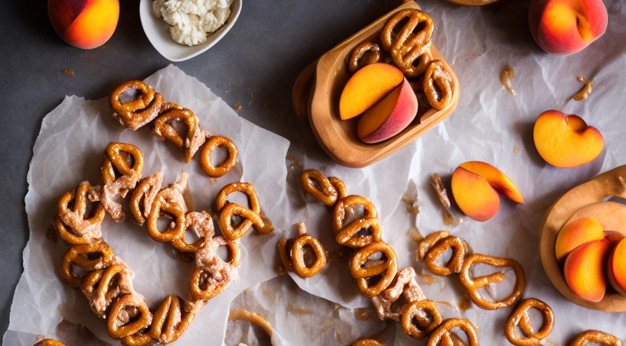 peach pretzel salad