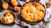 peaches and cream cobbler