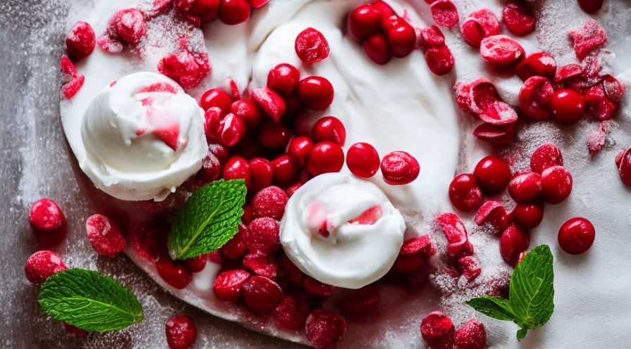 peppermint ice cream dessert