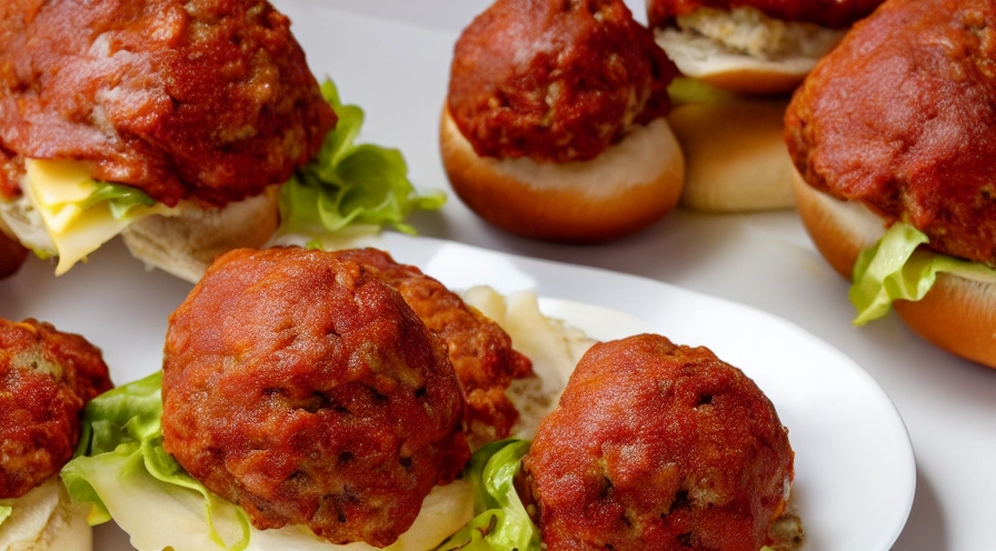 philly cheese meatball sandwiches