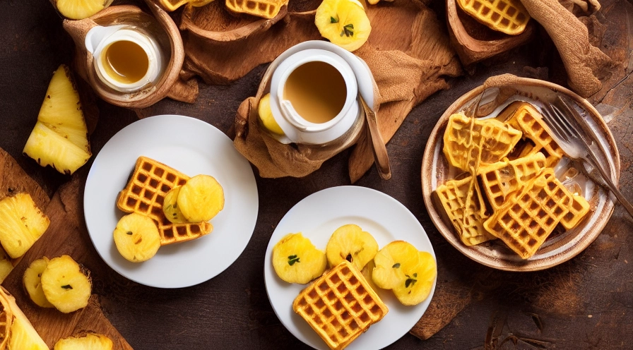 pineapple waffles