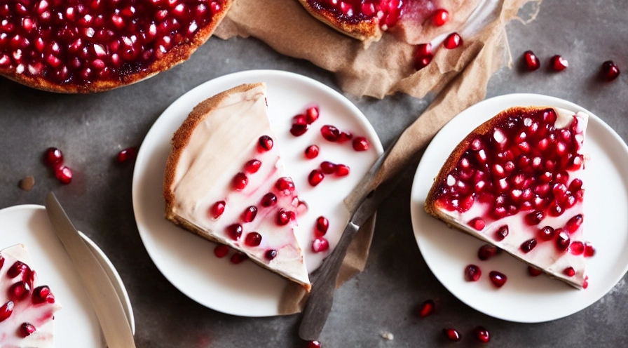 pomegranate cheesecake