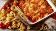 pork and fettuccine casserole