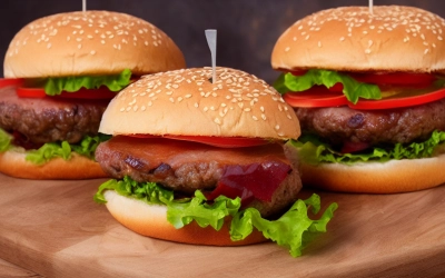 pork burger sandwich