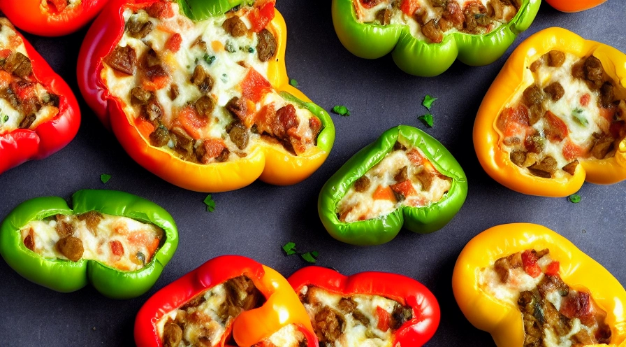 quiche stuffed peppers