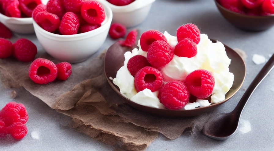 raspberry brownie bowl