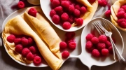 raspberry crepes