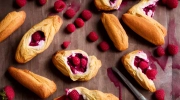 raspberry eclairs