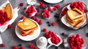 raspberry french toast sandwiches