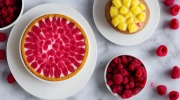 raspberry pineapple cream torte