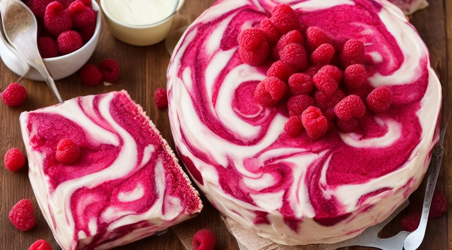 raspberry swirl butter cake
