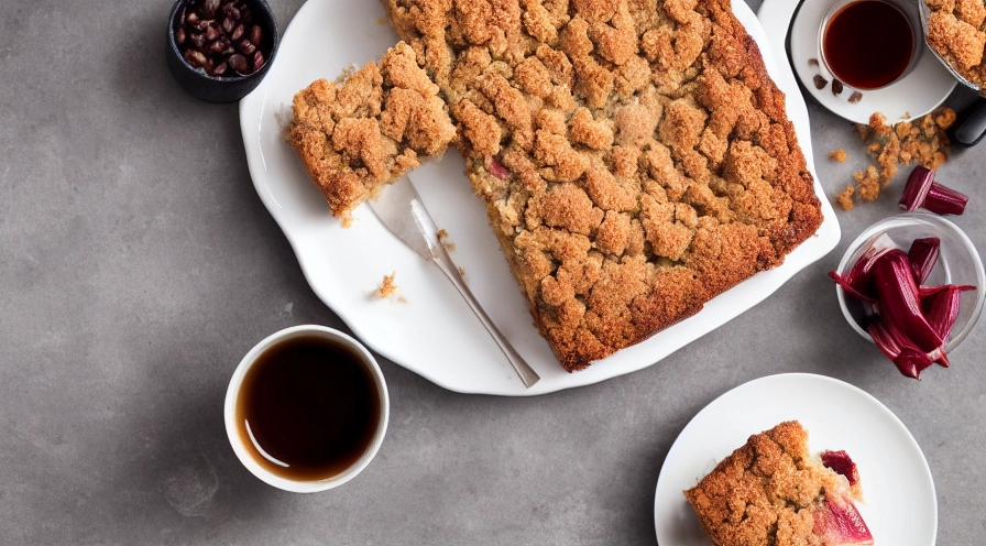 rhubarb coffee cake