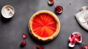 rhubarb flan