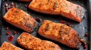 ritz crusted balsamic salmon