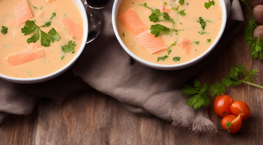 salmon chowder