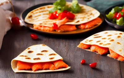 salmon quesadillas