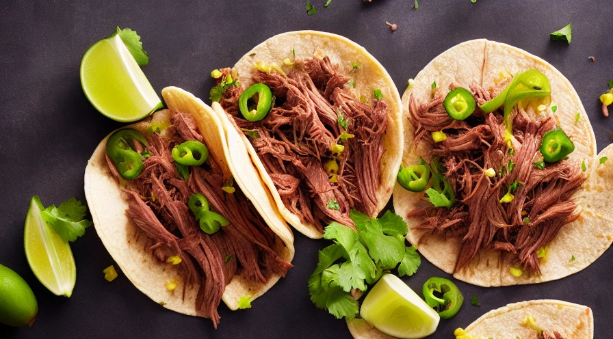 shredded beef tacos